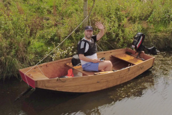 Piglet II, my Seashopper Kondor folding boat on the River Weaver