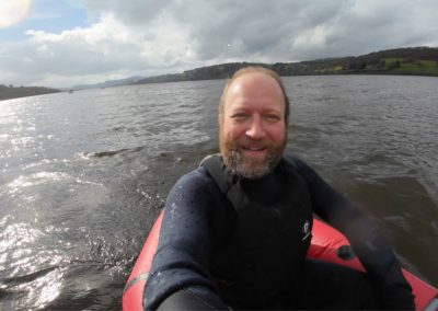First paddle on Biluta Packraft Tadpole in 5 degree weather