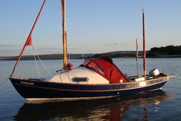 My first boat, Mochyn Du or "Black Pig" in English. Ready for a sail!