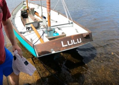I name this Boat "lulu" - The boat naming ceremony