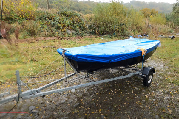 My first boat, Mochyn Du or "Black Pig" in English. Ready for a sail!