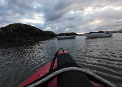Biluta packraft in Treaddanur Bay