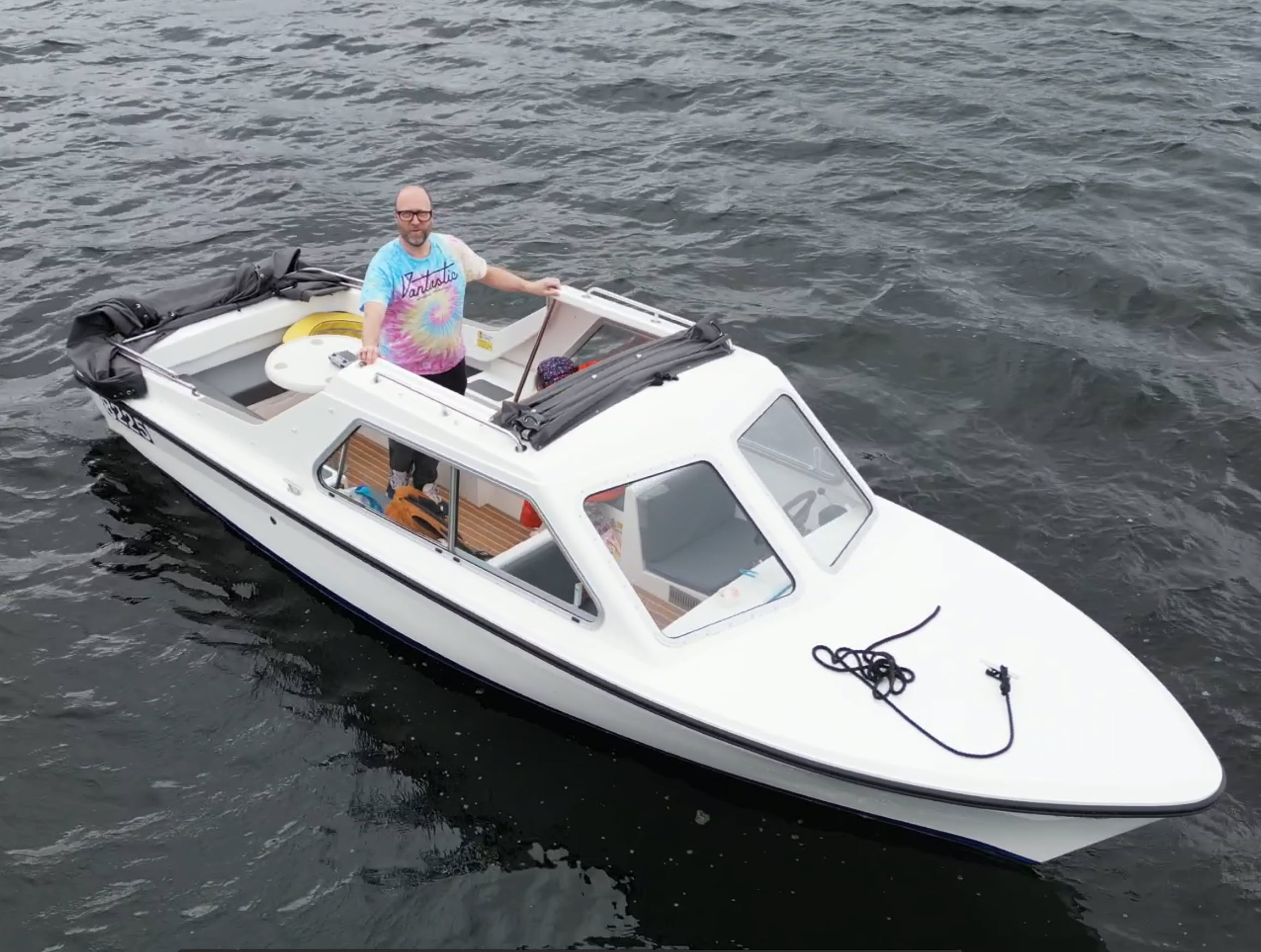 Electric boat on Lake Windermere